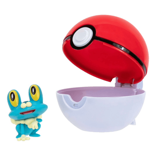 Figura Clip N Go Pokemon Froakie Mas Pokebola Ball