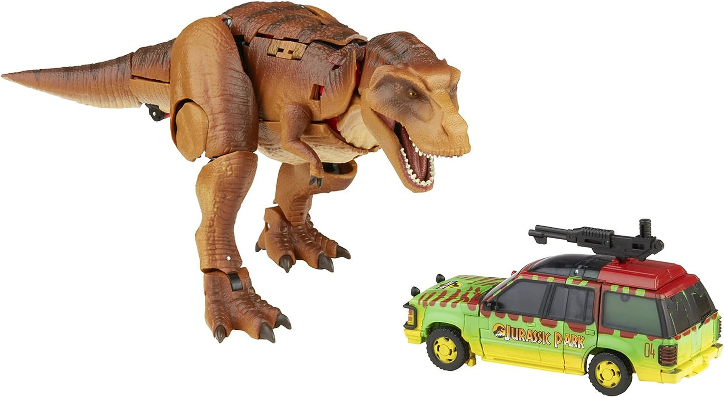 Figuras Transformers Jurassic Park Tyrannocon rex y Autobot JP93
