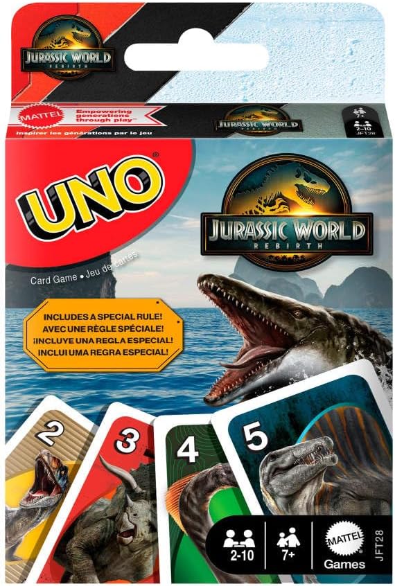 Cartas Uno Jurassic World Reirth