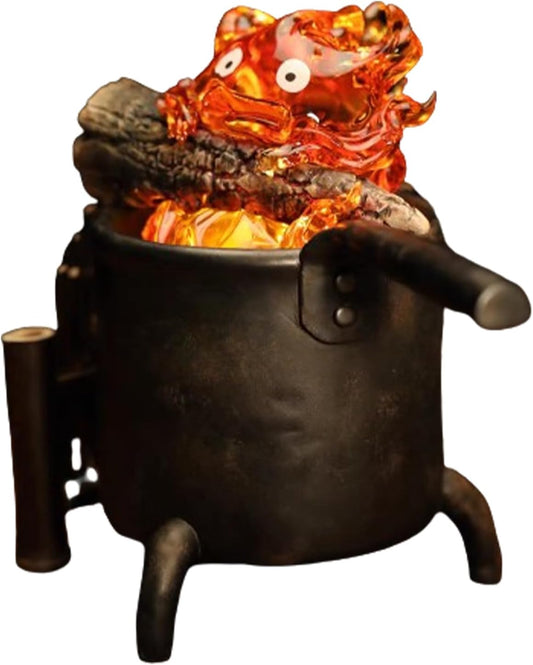 Lampara Calcifer En Caldero El Castillo Vagabundo