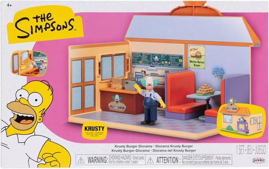 Set de Figura Krusty en Krusty Burguer Los simpsons