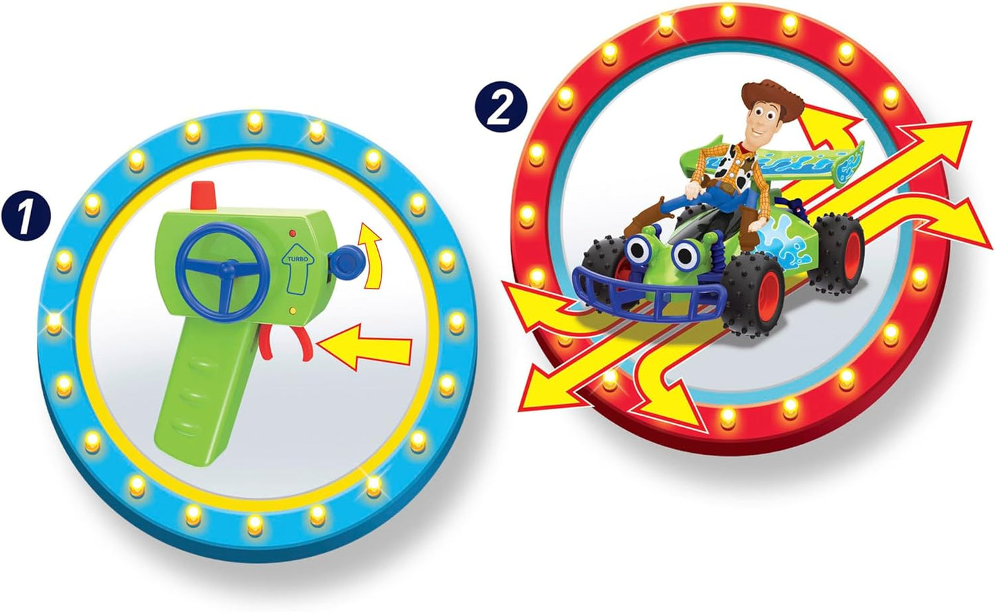 Carro a Control Remoto Turbo buggy con Woody Toy Story