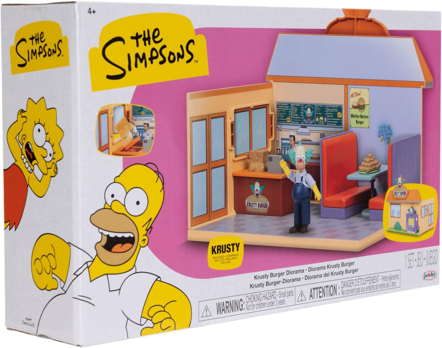 Set de Figura Krusty en Krusty Burguer Los simpsons