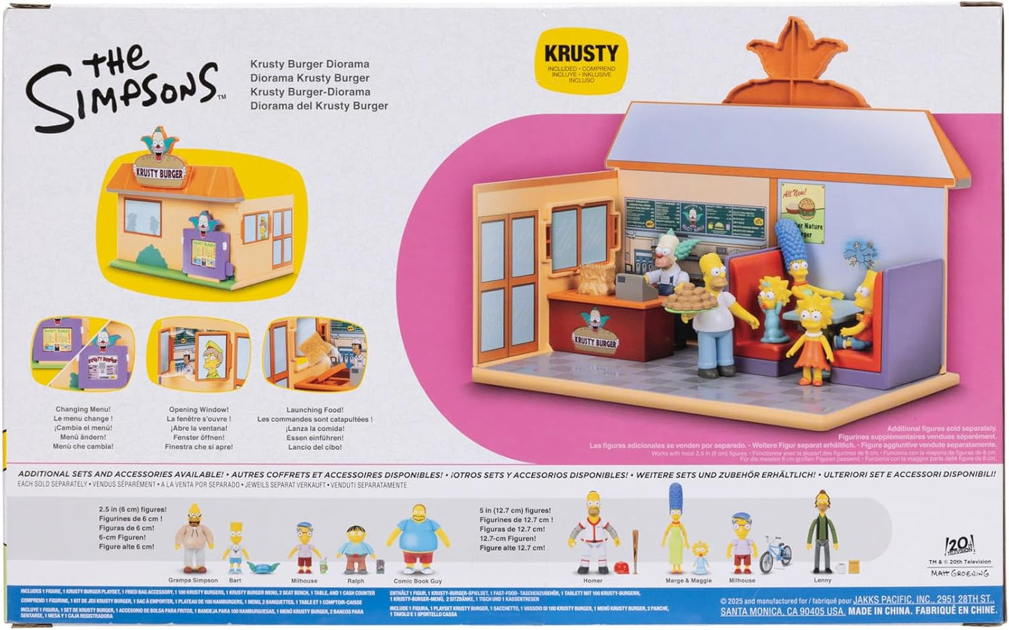 Set de Figura Krusty en Krusty Burguer Los simpsons