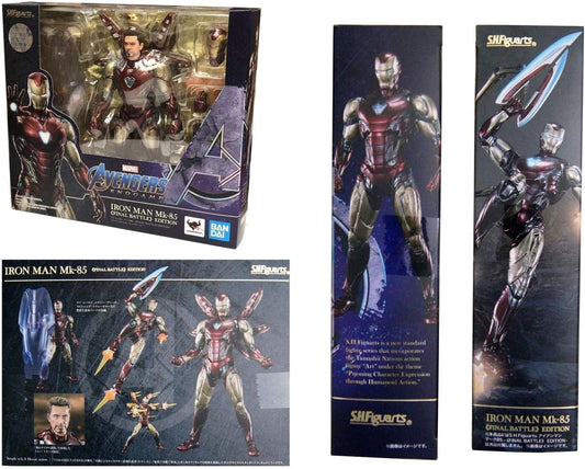 Figura SHFiguarts Iron Man MK-85 Avengers End Game Batalla Final
