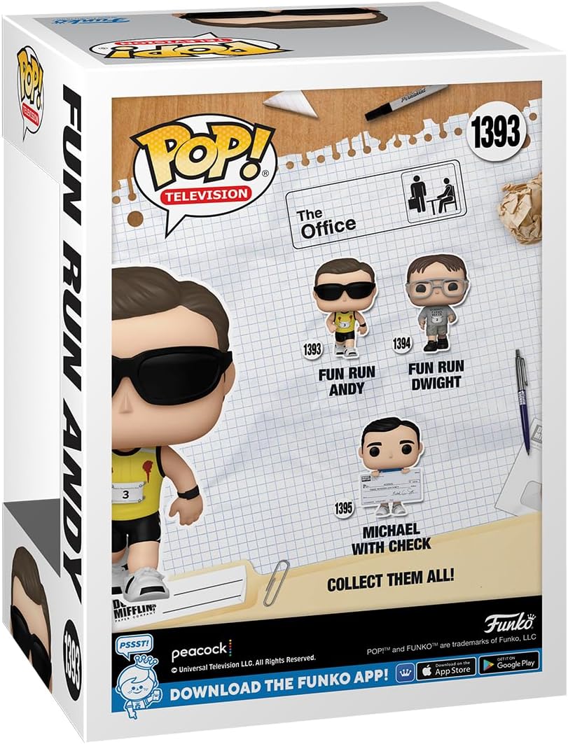 funko Pop 1393 fun Run Andy 1393 the Office