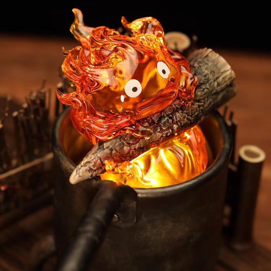 Lampara Calcifer En Caldero El Castillo Vagabundo