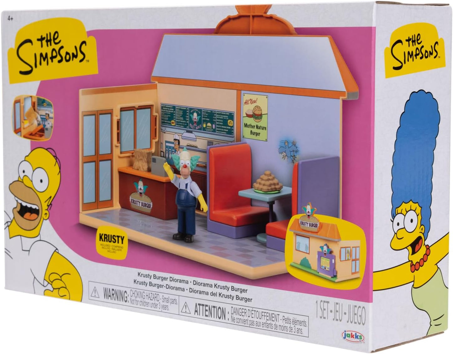 Set de Figura Krusty en Krusty Burguer Los simpsons