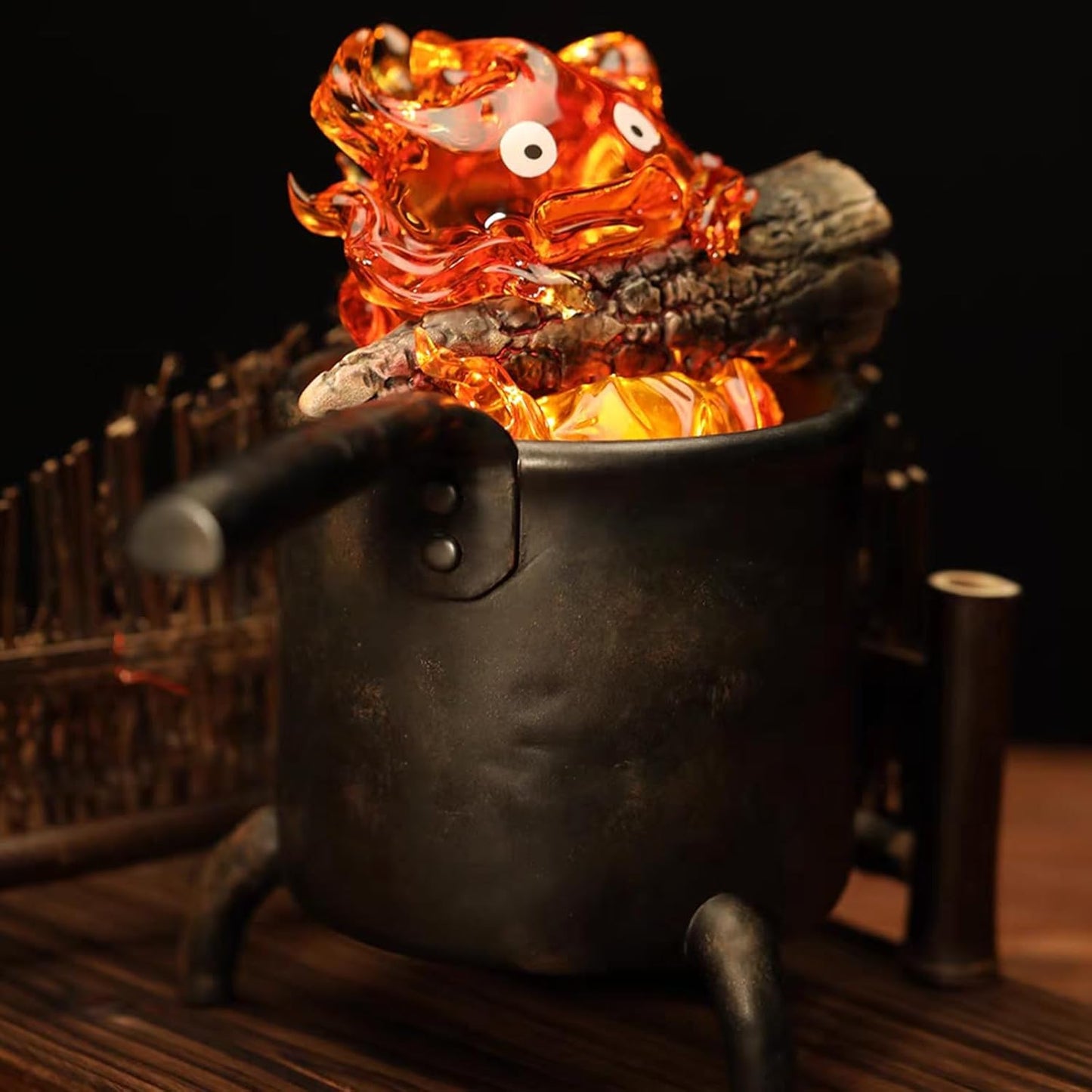 Lampara Calcifer En Caldero El Castillo Vagabundo