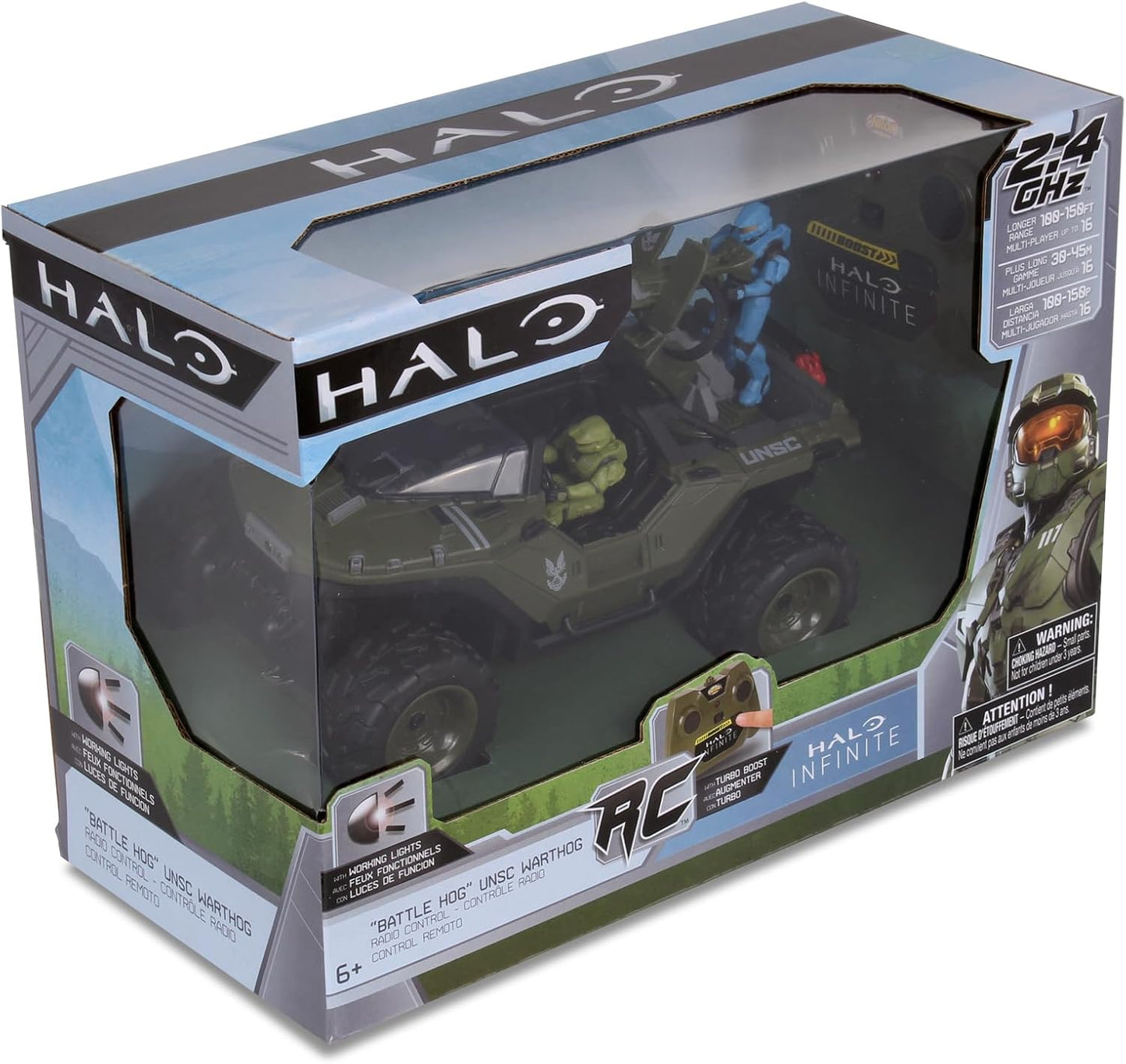 Carro Halo Warthog con Figura Master Chief a control remoto RC