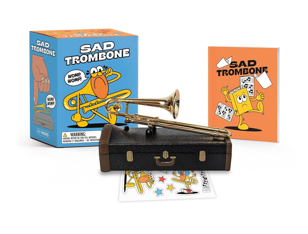 Mini trombon triste para escritorio