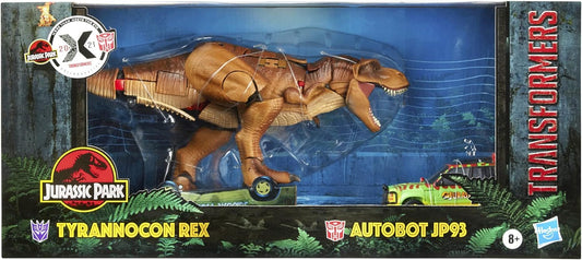 Figuras Transformers Jurassic Park Tyrannocon rex y Autobot JP93