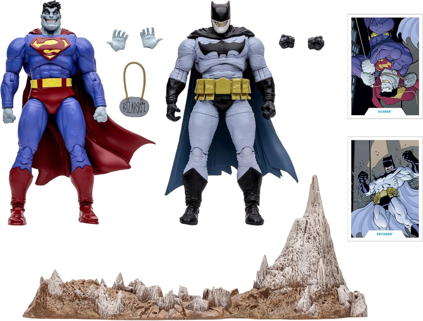 Figuras Bizarro Y Batzarro DC Multiverse Mcfarlane