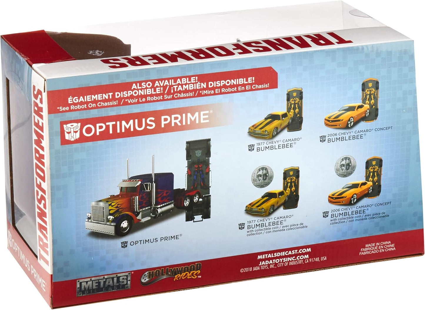 Carro Optimus Prime Jada Die Cast Transformers