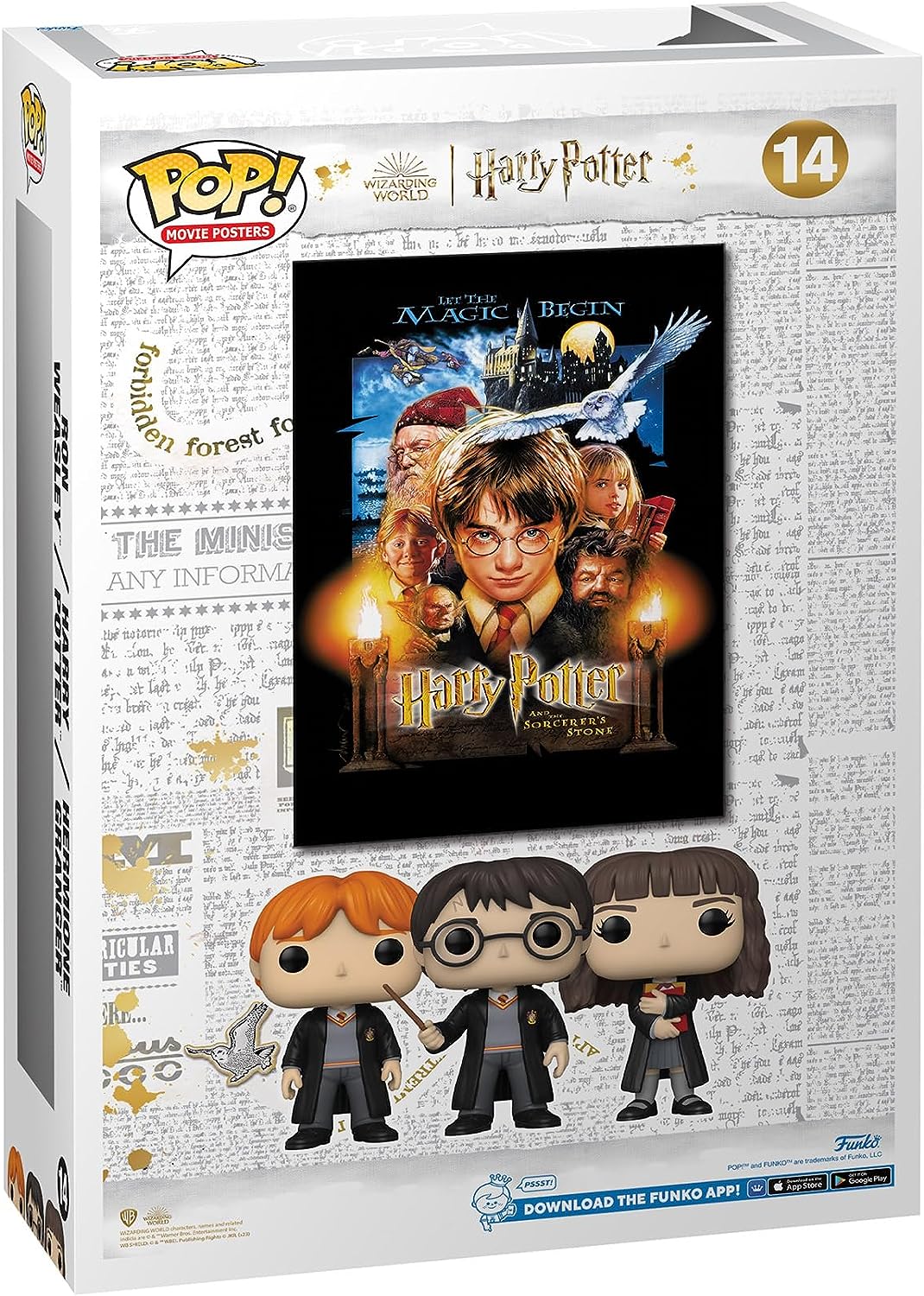 Funko Pop`s Poster de Pelicula Harry Potter y La Piedra Filosofal