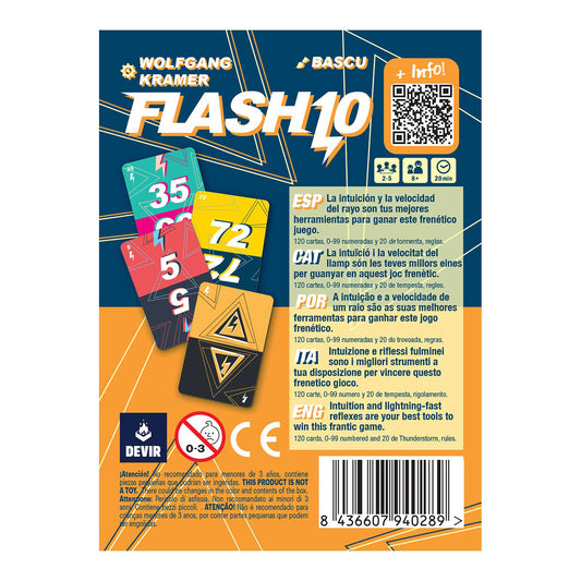 Juego de cartas Flash 10