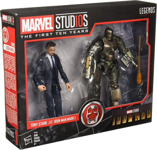 Figura tony Stark y Iron Man Mark 1 pack x 2 Marvel Stud10s