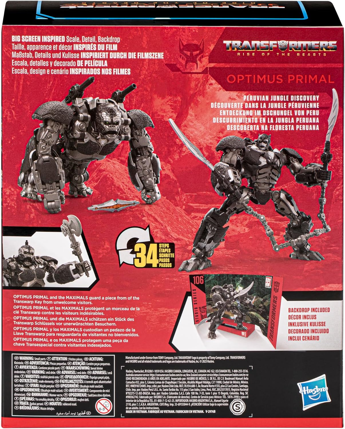 Figura Optimus Primal Studio Series 106 Transformers Rise of the Beast