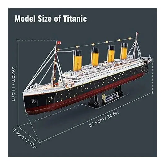 Rompecabezas 3D titanic con luz led