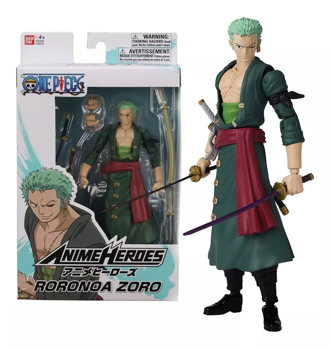 figura zoro roronoa Bandai Anime Heroes