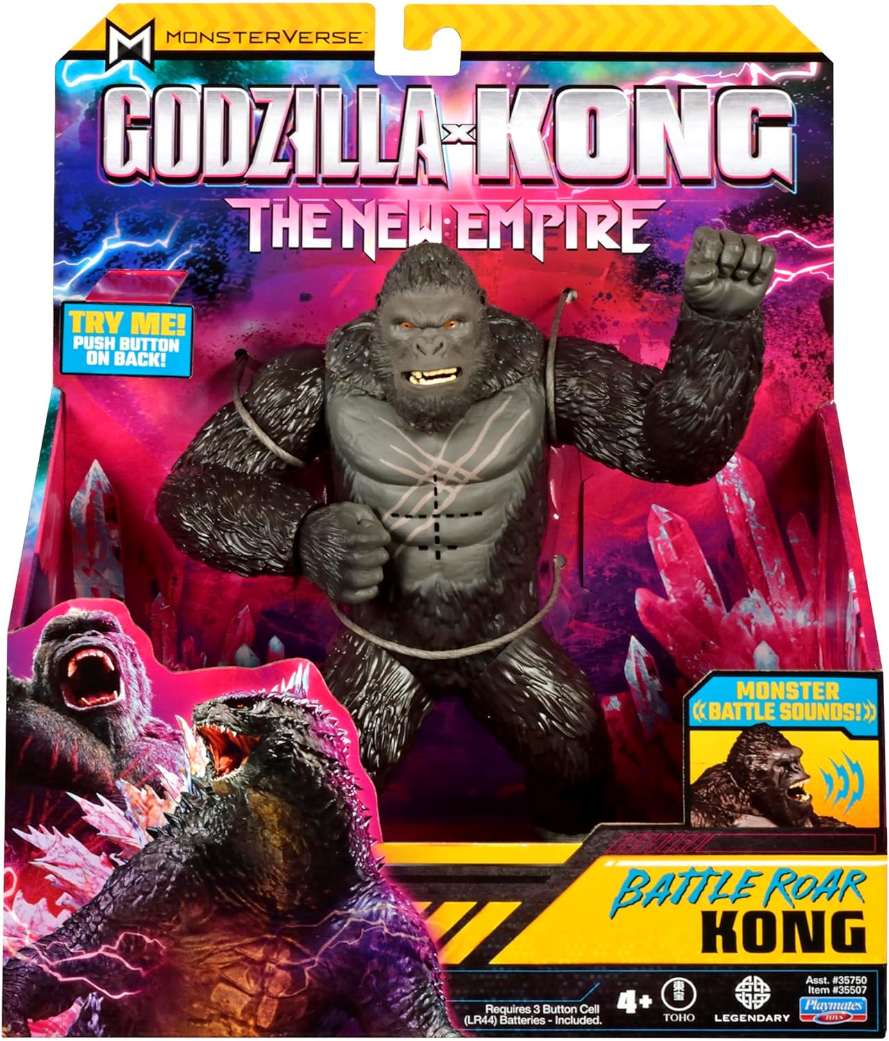Figura Kong Battle Roar con sonidos Godzilla X Kong The New Empire