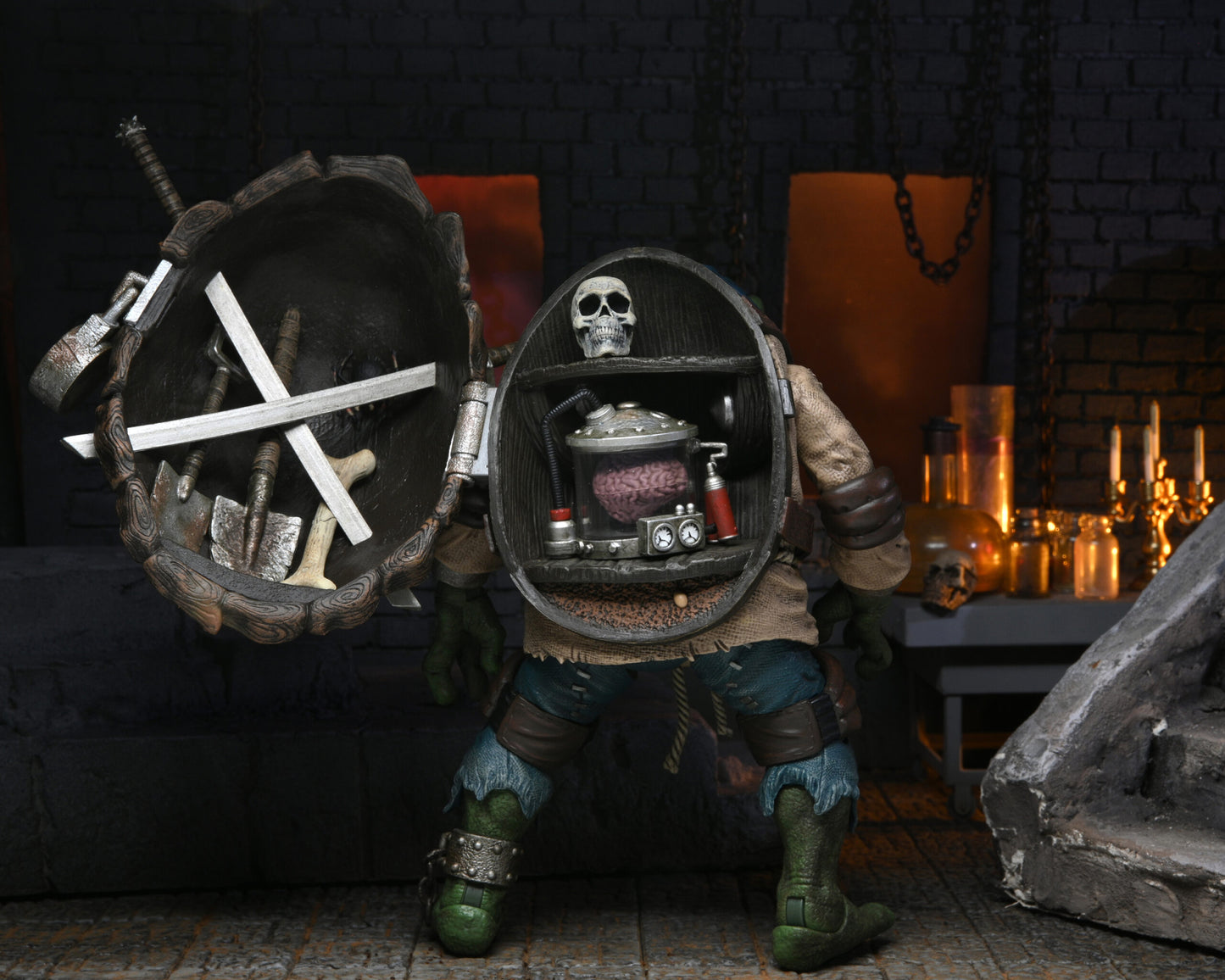 Figura Neca Original tortugas Ninja Leonardo como el Jorobado