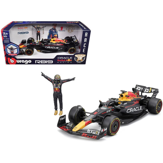 Carro Monoplaza RedBull y Figura Max verstappen 1/24