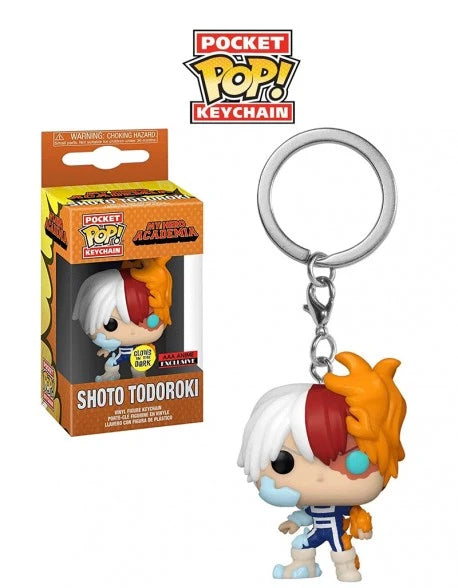 Pocket Pop LLavero Shoto Todoroki My hero Academia Glow In the Dark