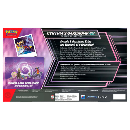 Pack Cartas Pokemon Coleecion Premium Garchomp EX de Cynthia