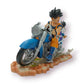 Figura Dragon Ball Goku y Gohan en Moto