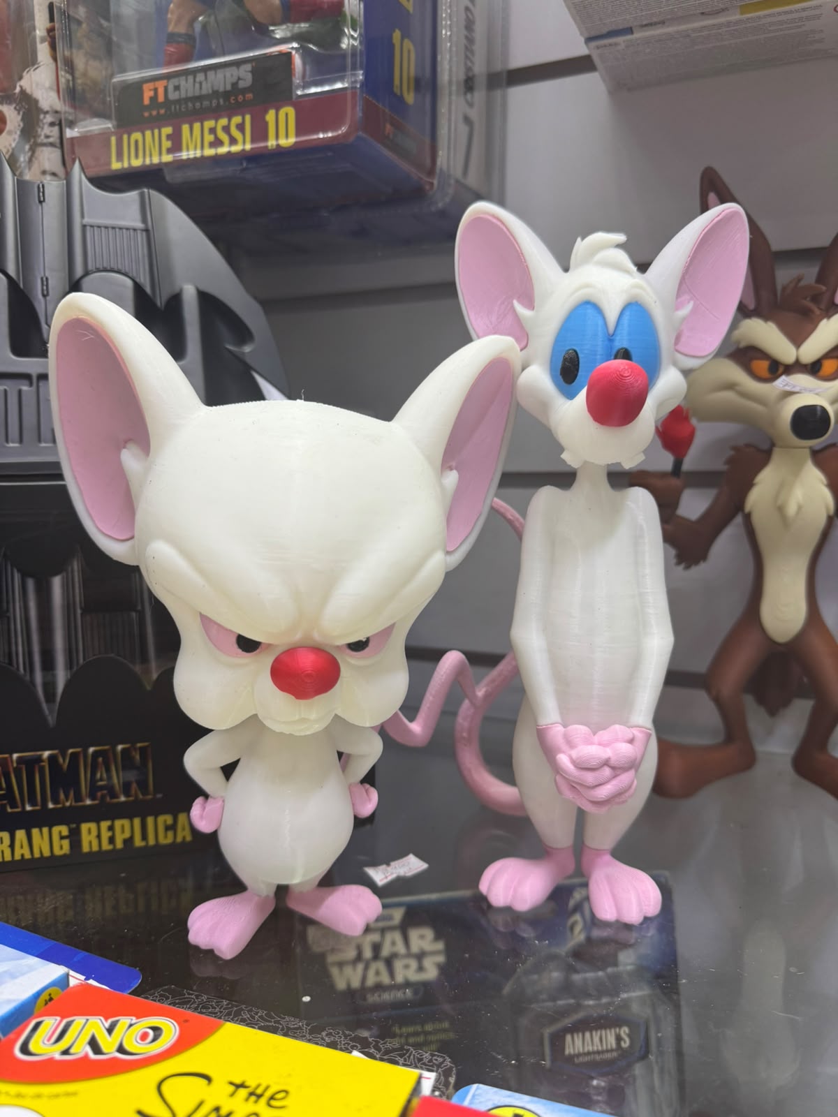 Figuras 3d pinky y cerebro