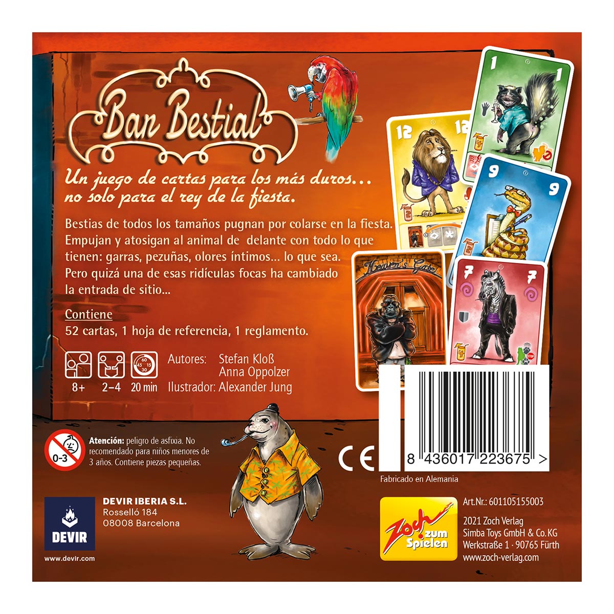 Bar Bestial Juego de cartas