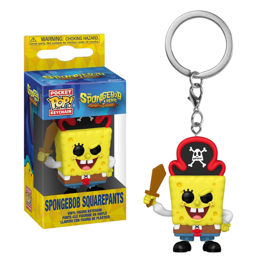 Llavero Pop Bob Esponja Pantalones Cuadrados Pirata
