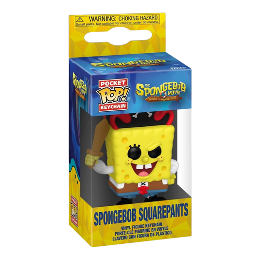 Llavero Pop Bob Esponja Pantalones Cuadrados Pirata