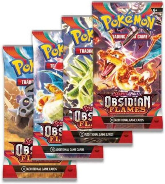 Sobres de Mejora Llamas Obsidianas Pokemon x 10 cartas