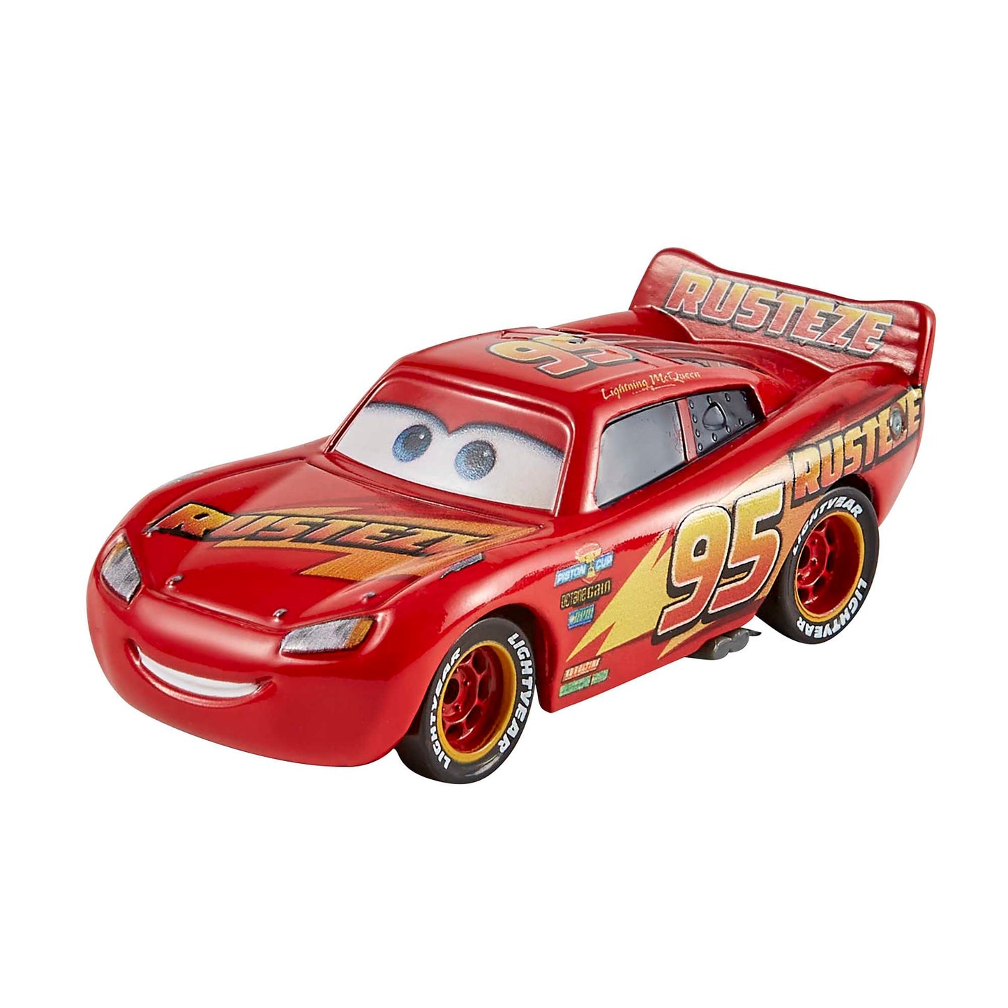 Cars Pack X3 Rayo Mcqueen Mate Y Sheriff Metal Mattel