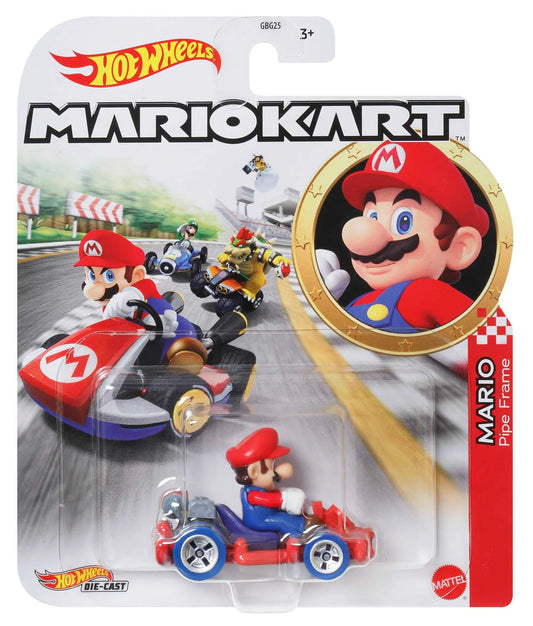 Carro hotwheels Mario Kart Mario Pipe Frame