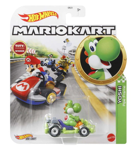 Carro hotwheels Mario Kart Yoshi Pipe Frame