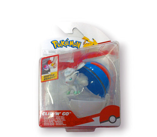 Figura Clip N Go Pokemon Vulpix Mas Super Ball