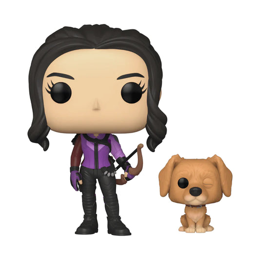 Funko Pop 1212 Kate Bishop con Lucky Hawkeye