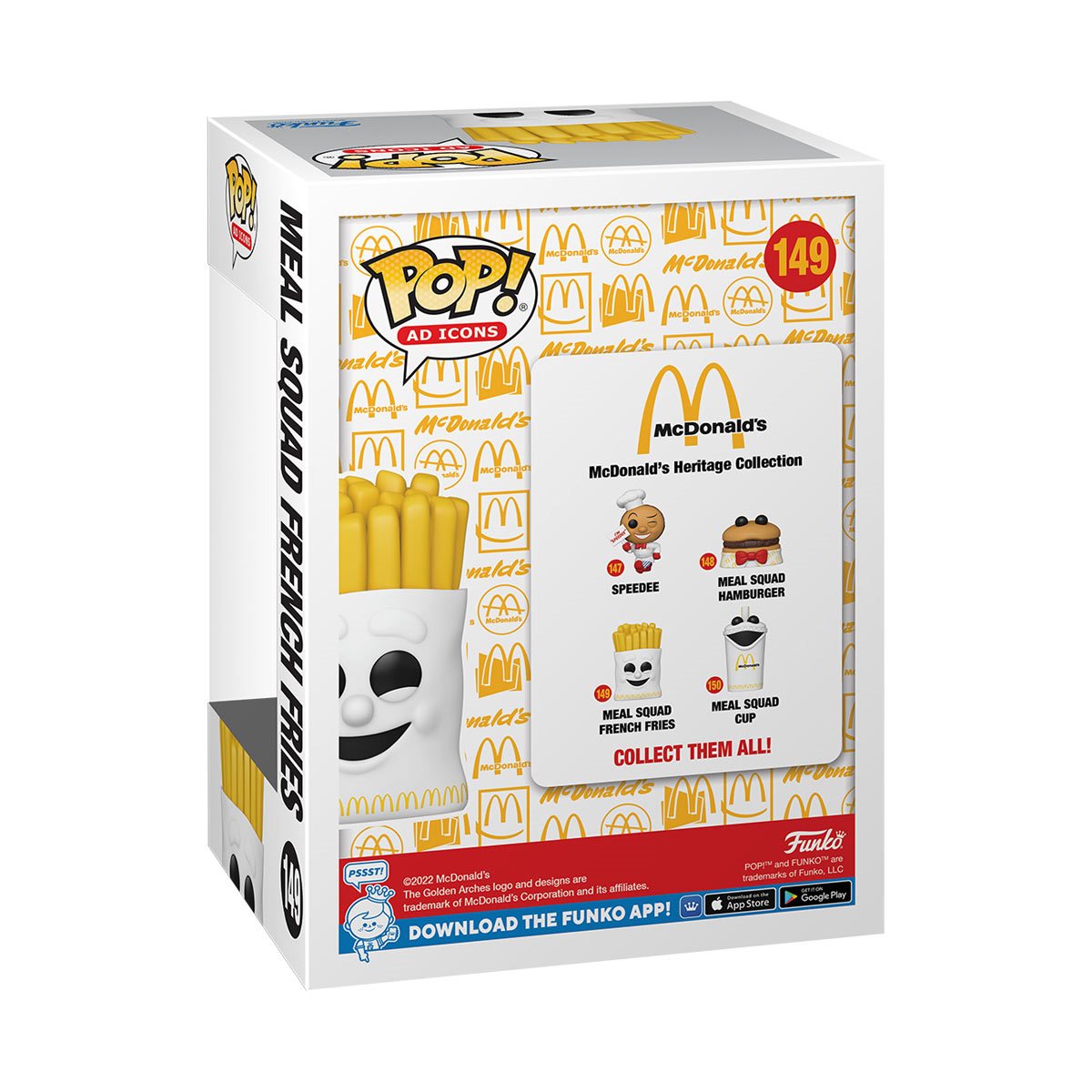 Funko Pop 149 Mcdonalds Meal Squead French Fries