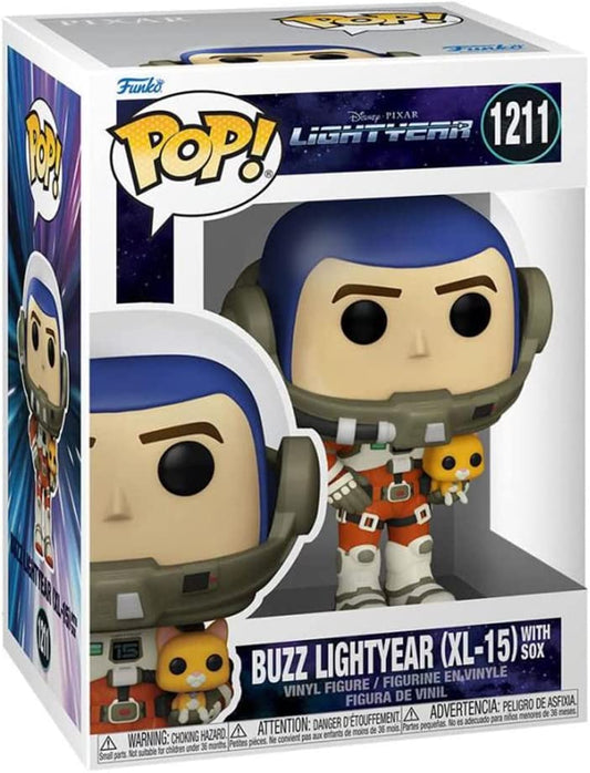 Funko Pop 1211 Buzz LightYear XL-15 With Sox Light Year