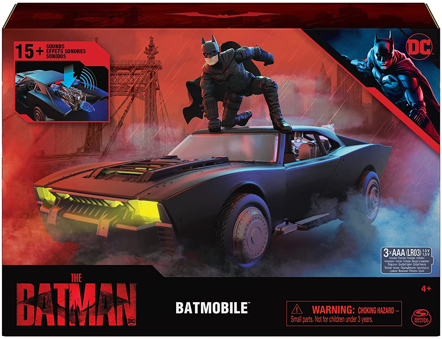Batimobile The Batman DC comics con luces y sonidos