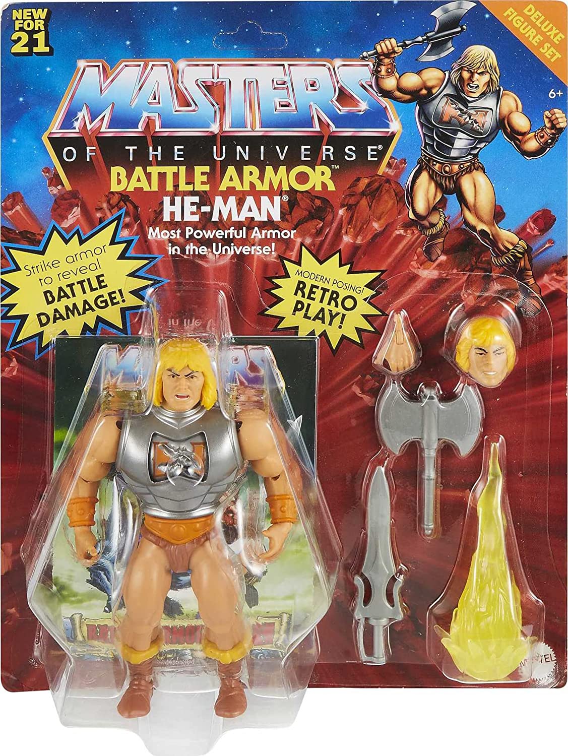 Figura He- Man Battle Armor con accesorios