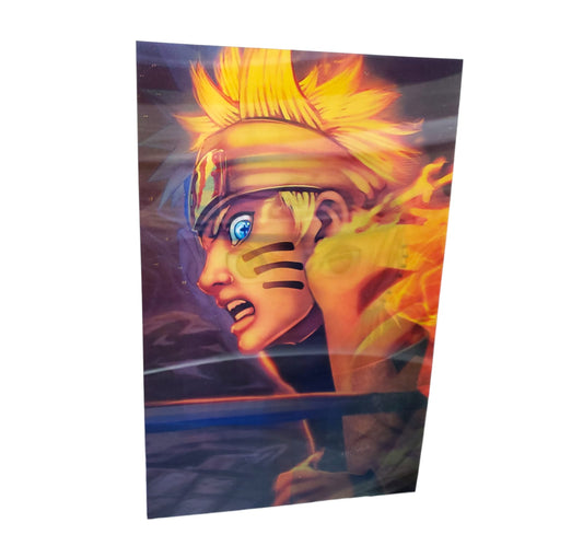 Poster 3d Lenticular de 3 en 1 Naruto Anime