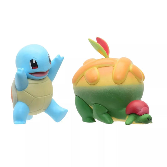 Pack Figuras Pokemon Squirtle y Appletun  Battle Figure Pack