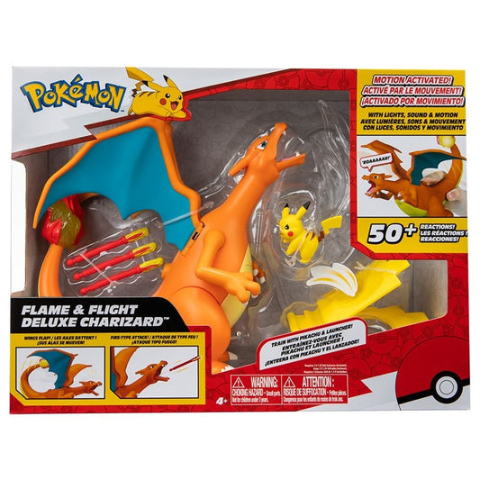 Pokemon de Charizard Deluxe con Pikachu Luz Y sonido Interactiva
