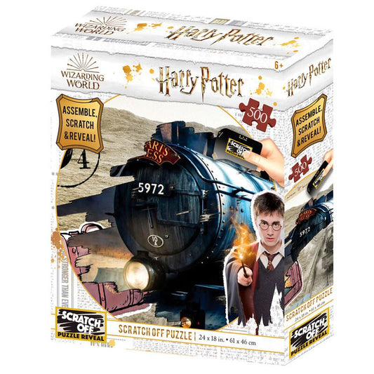 Rompecabezas Harry potter Raspa y descubre Hogwarts express 500 piezas