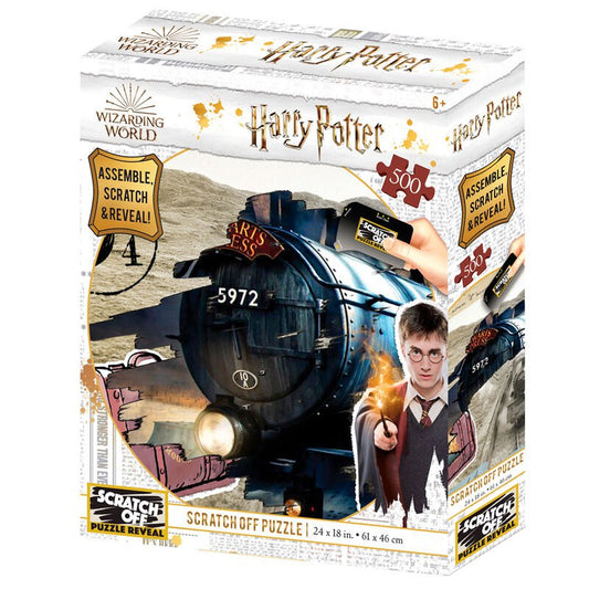 Rompecabezas Harry potter Raspa y descubre Hogwarts express 500 piezas