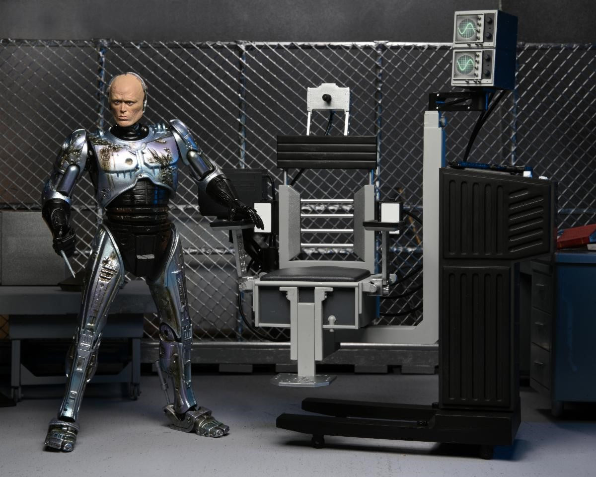 Neca Figura Robocop con Silla Mecanica OCP Crime Prevention unit